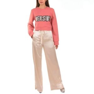 NEW VERSUS VERSACE Cropped Patch Logo Sweatshirt
